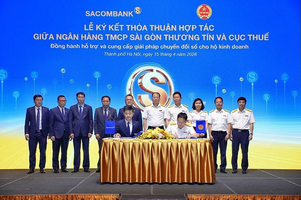 SACOMBANK hợp tác với cục thuế triển khai giải pháp hỗ trợ hàng triệu hộ kinh doanh trên toàn quốc — Hà Nội