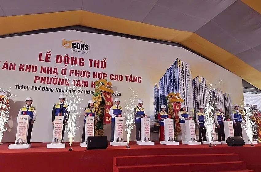 Bcons động thổ khu nhà ở phức hợp cao tầng tại phường Tam Hiệp
