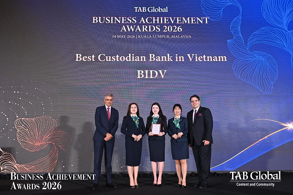 BIDV giữ vững vị thế Ngân hàng lưu ký tốt nhất Việt Nam