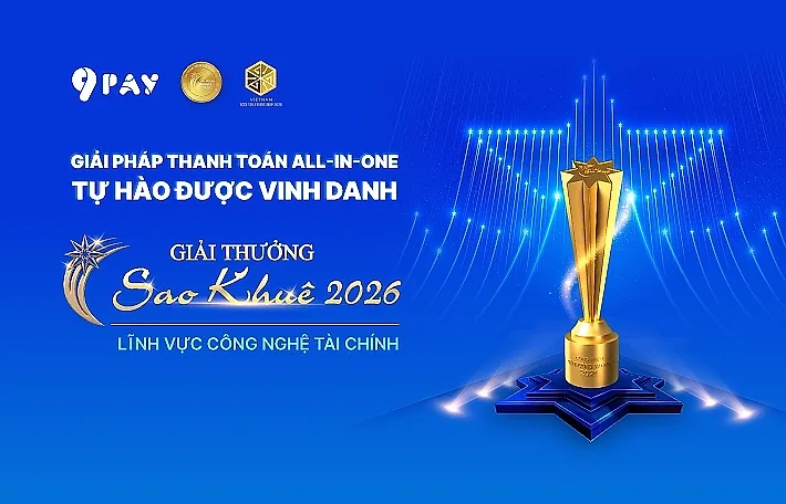 Cổng thanh toán, Dịch vụ thu chi hộ của 9Pay được vinh danh tại Sao Khuê 2026