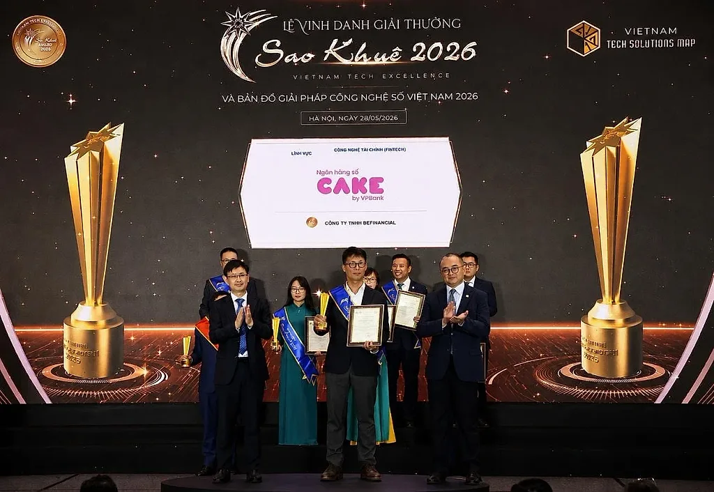 Sao Khuê 2026 ghi nhận năng lực công nghệ AI-first của Cake