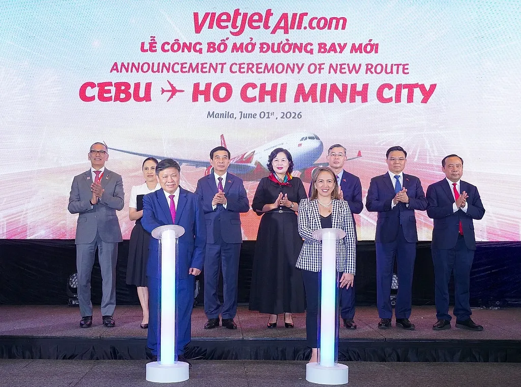 Vietjet mở đường bay thẳng TP. Hồ Chí Minh – Cebu, tăng cường kết nối chiến lược giữa Việt Nam và Philippines