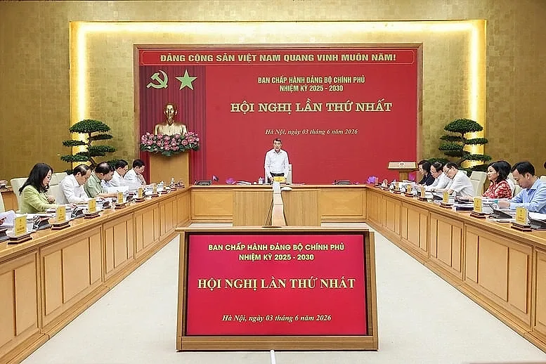 Thủ tướng Lê Minh Hưng chủ trì hội nghị Ban Chấp hành Đảng bộ Chính phủ