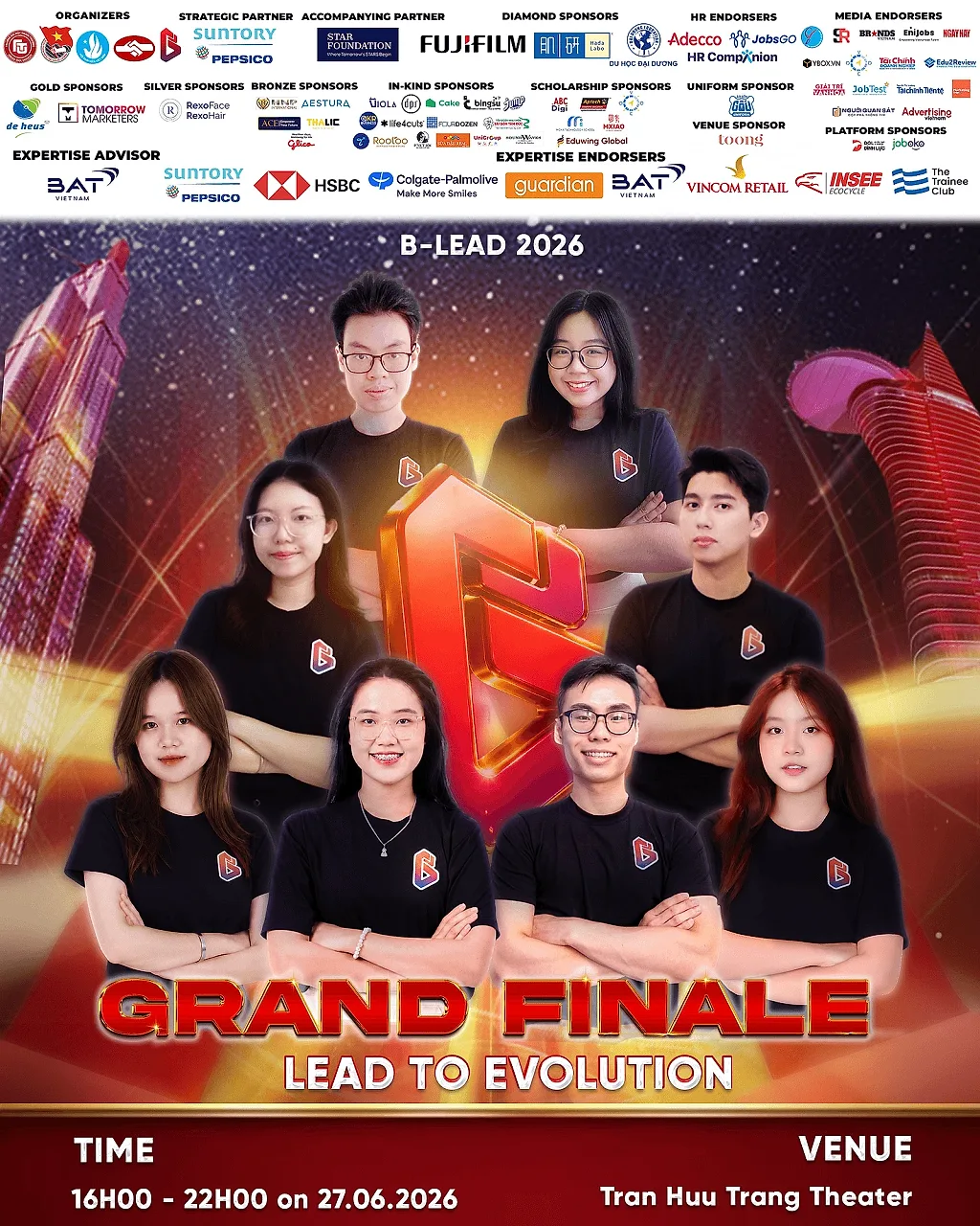 Cuộc thi B-LEAD 2026 chính thức mở bán vé Đêm Chung kết Grand Finale với chủ đề “Lead to Evolution”