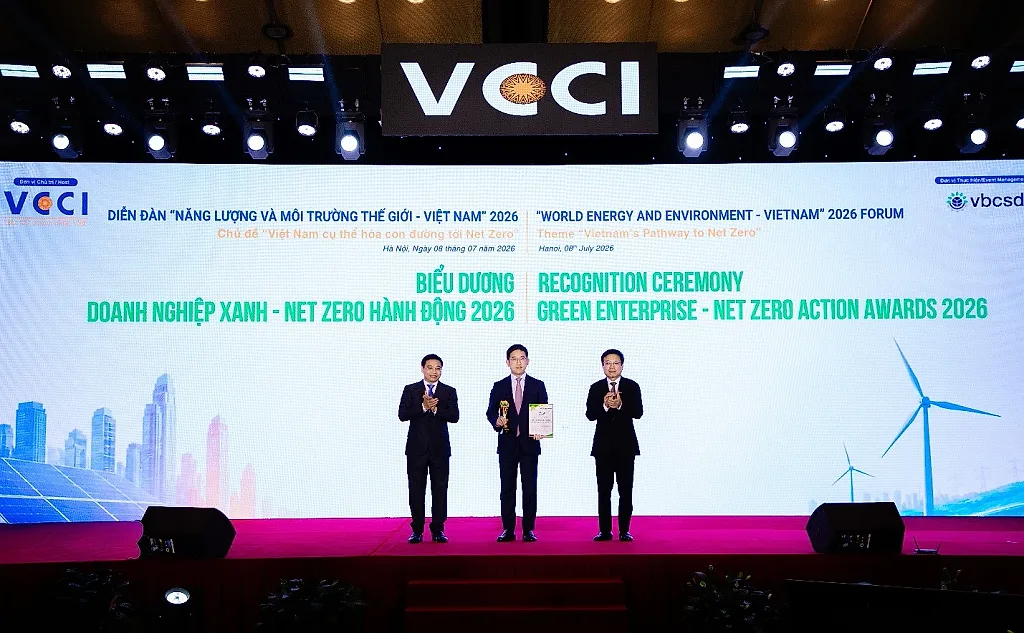 C.P. Việt Nam được vinh danh Top 10 “Doanh nghiệp Xanh - NetZero Hành động” tại Diễn đàn Năng lượng và Môi trường Thế giới - Việt Nam 2026