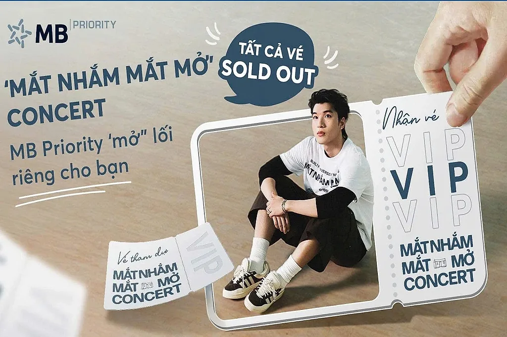 MB Priority trở thành nhà tài trợ kim cương của “Mắt nhắm mắt mở” concert 2026 – concert cá nhân đầu tiên của HIEUTHUHAI