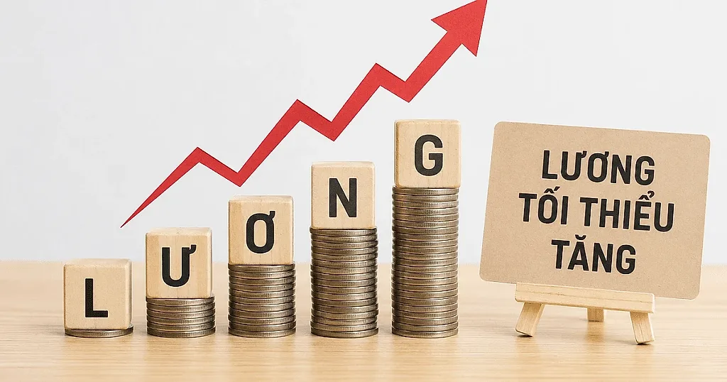 Bộ Nội vụ đề xuất tăng lương tối thiểu vùng bình quân 7,8% từ ngày 1/1/2027