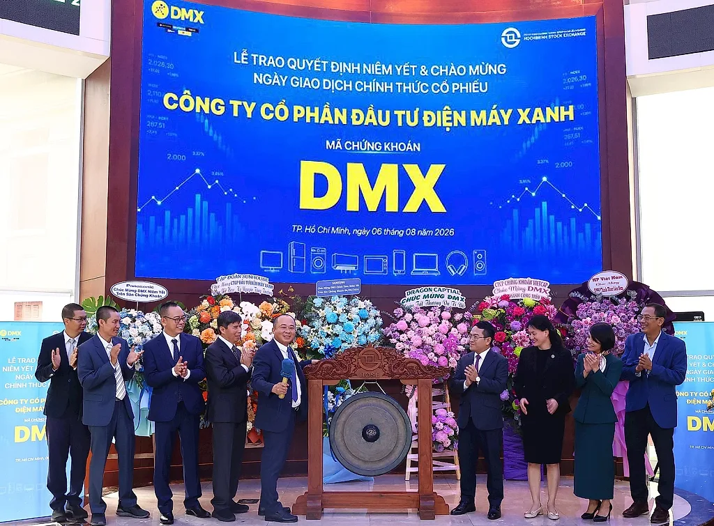 Cổ phiếu DMX chính thức niêm yết HOSE, vốn hóa đạt hơn 101.000 tỷ đồng