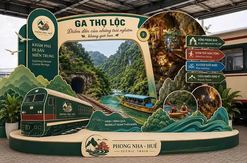 Mở tuyến tàu di sản Huế - Phong Nha, giảm 50% vé