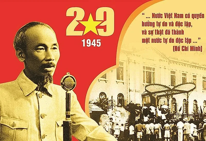 Bản Tuyên ngôn Độc lập do Chủ tịch Hồ Chí Minh đọc ngày 2/9/1945
