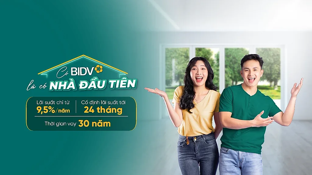 BIDV triển khai gói vay ưu đãi tiếp sức nhu cầu an cư đích thực