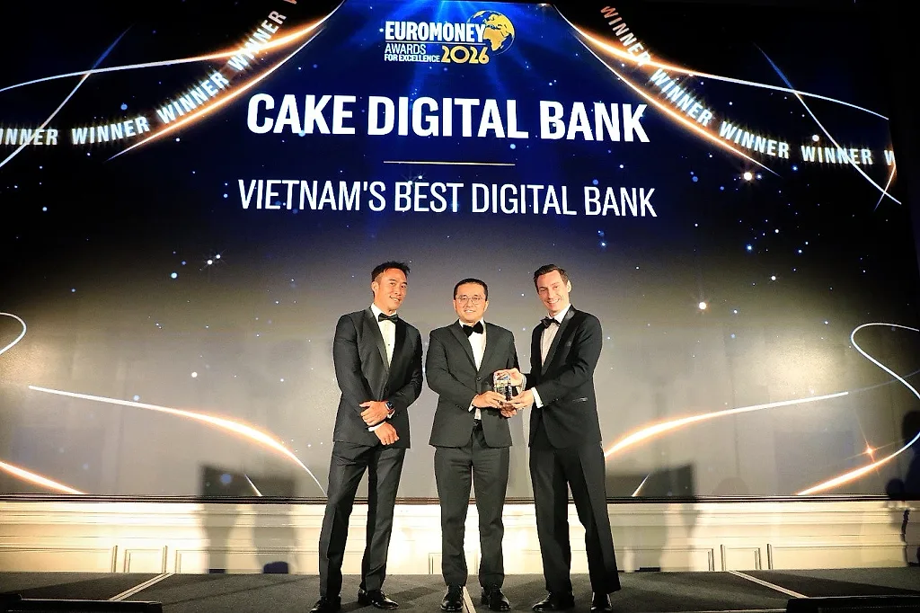 Cake nhận giải Ngân hàng số tốt nhất Việt Nam 2026 từ Euromoney