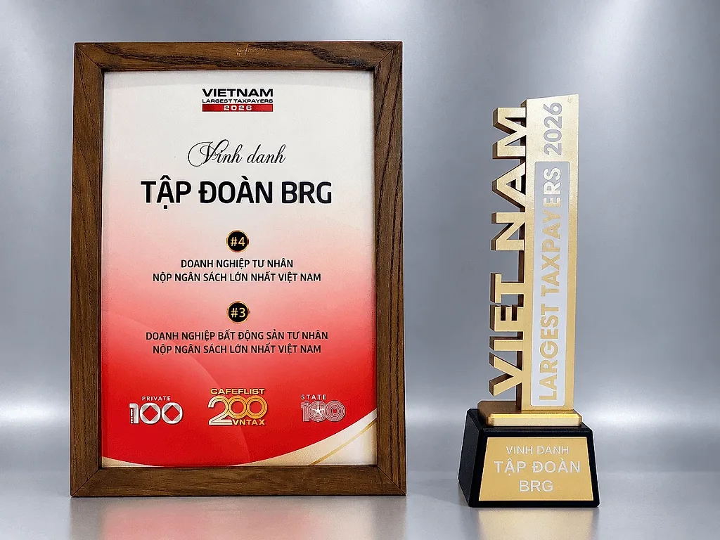 Tập đoàn BRG lọt Top 4 doanh nghiệp tư nhân nộp ngân sách lớn nhất Việt Nam