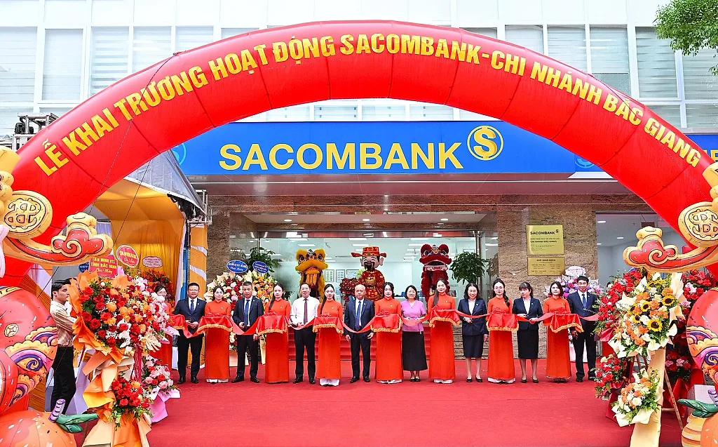 SACOMBANK khai trương chi nhánh Bắc Giang, mở rộng hiện diện tại khu vực phía Bắc