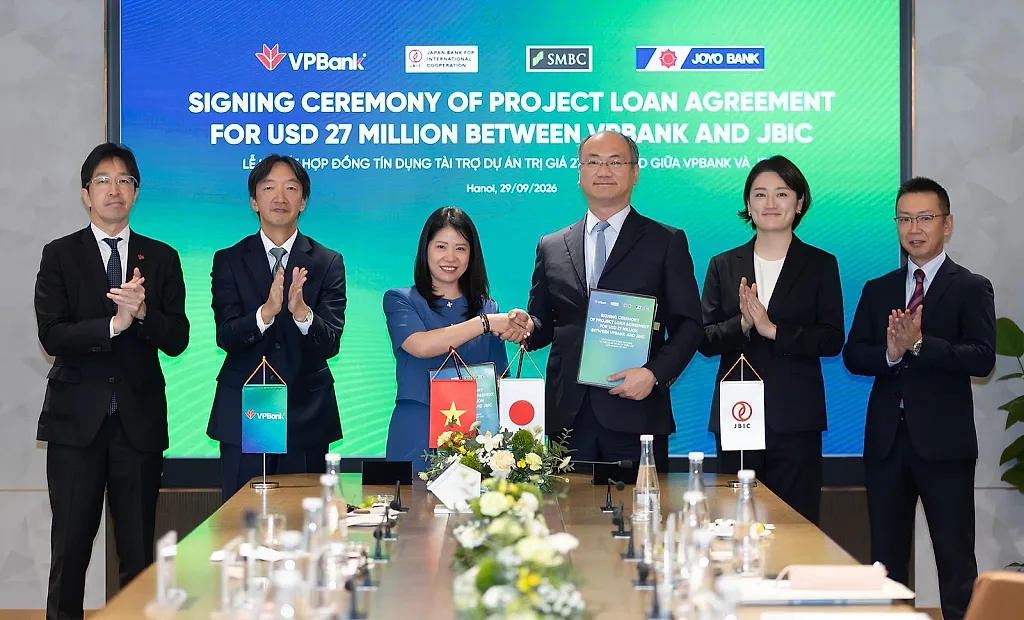 VPBank và JBIC ký kết khoản vay 27 triệu USD, tài trợ chuyển dịch năng lượng tại Việt Nam