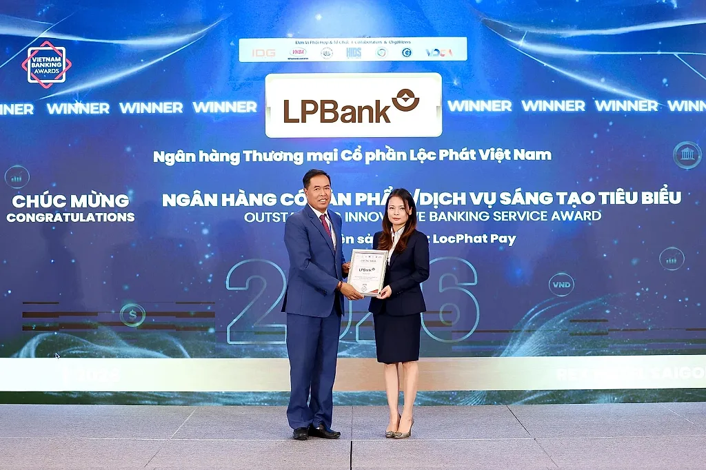 LPBank được vinh danh ở 2 hạng mục tại Giải thưởng Ngân hàng Việt Nam tiêu biểu 2026