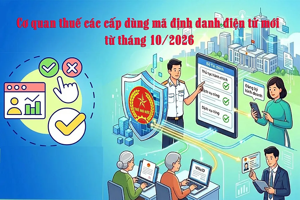 Áp dụng mã định danh điện tử mới cho 34 thuế địa phương từ ngày 1/10