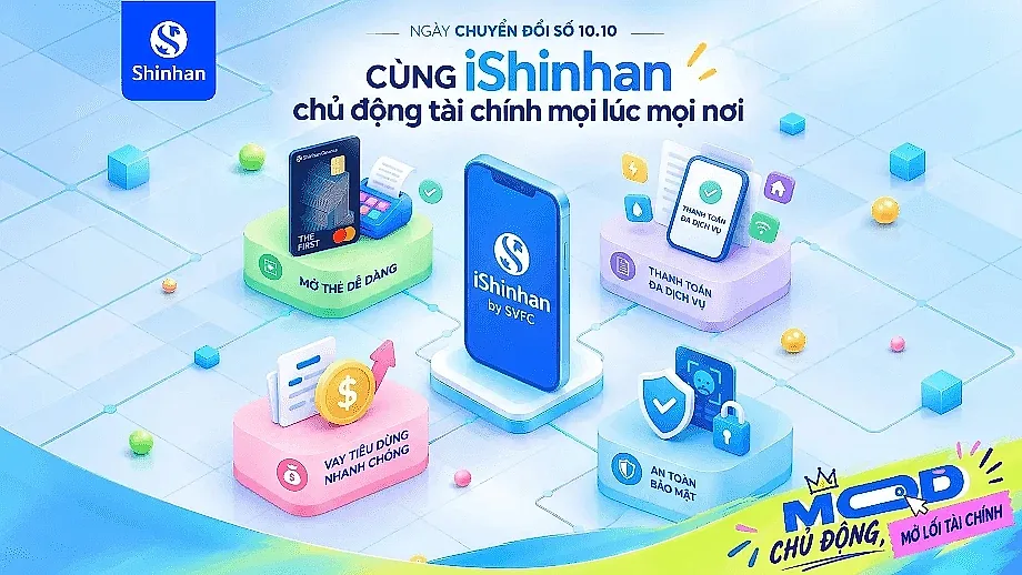 Một điểm chạm, chủ động trọn hành trình tài chính cùng iShinhan