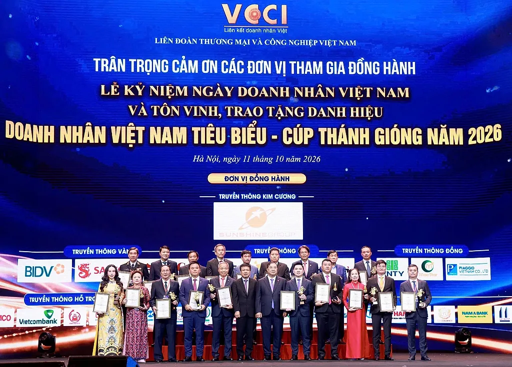 Chủ tịch HĐQT BIDV được vinh danh Doanh nhân tiêu biểu xuất sắc 2026