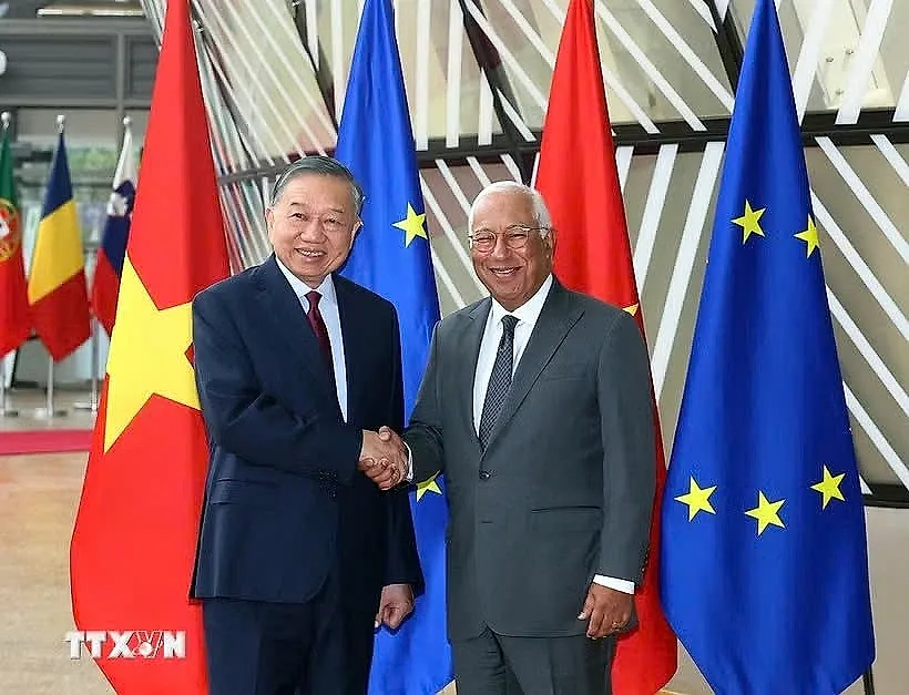 Thông cáo báo chí chung về chuyến thăm chính thức Liên minh châu Âu của Tổng Bí thư, Chủ tịch nước Tô Lâm