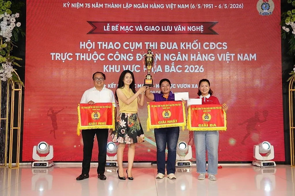 Hội thao cụm thi đua khối CĐCS ngành Ngân hàng khu vực phía Bắc thành công tốt đẹp, CĐCS Hiệp hội Ngân hàng Việt Nam đạt giải Phong cách