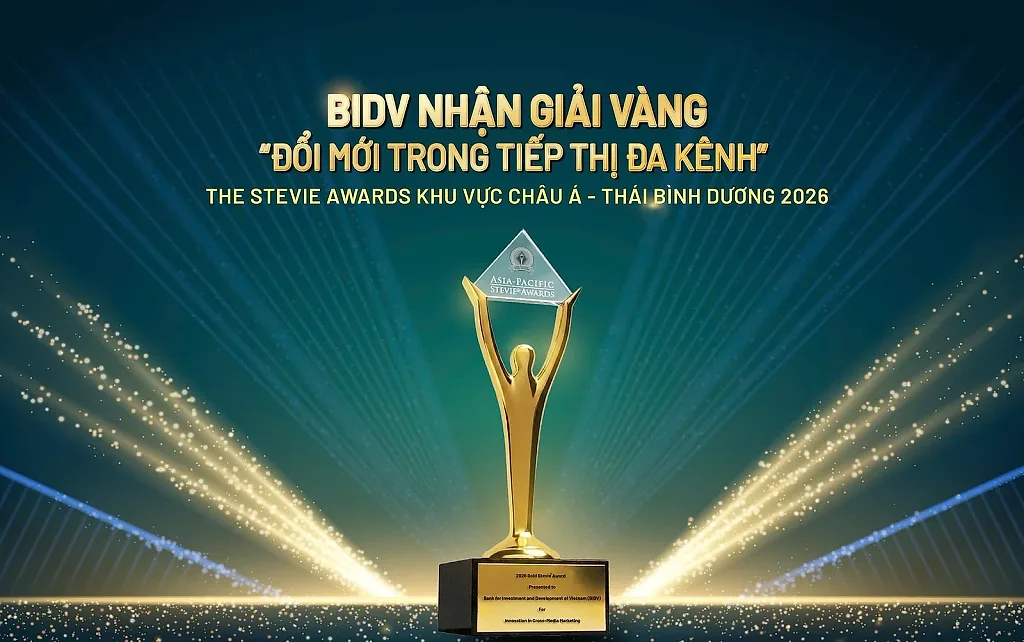 BIDV đạt giải Vàng The Stevie Awards về truyền thông giáo dục tài chính — TP. Hồ Chí Minh