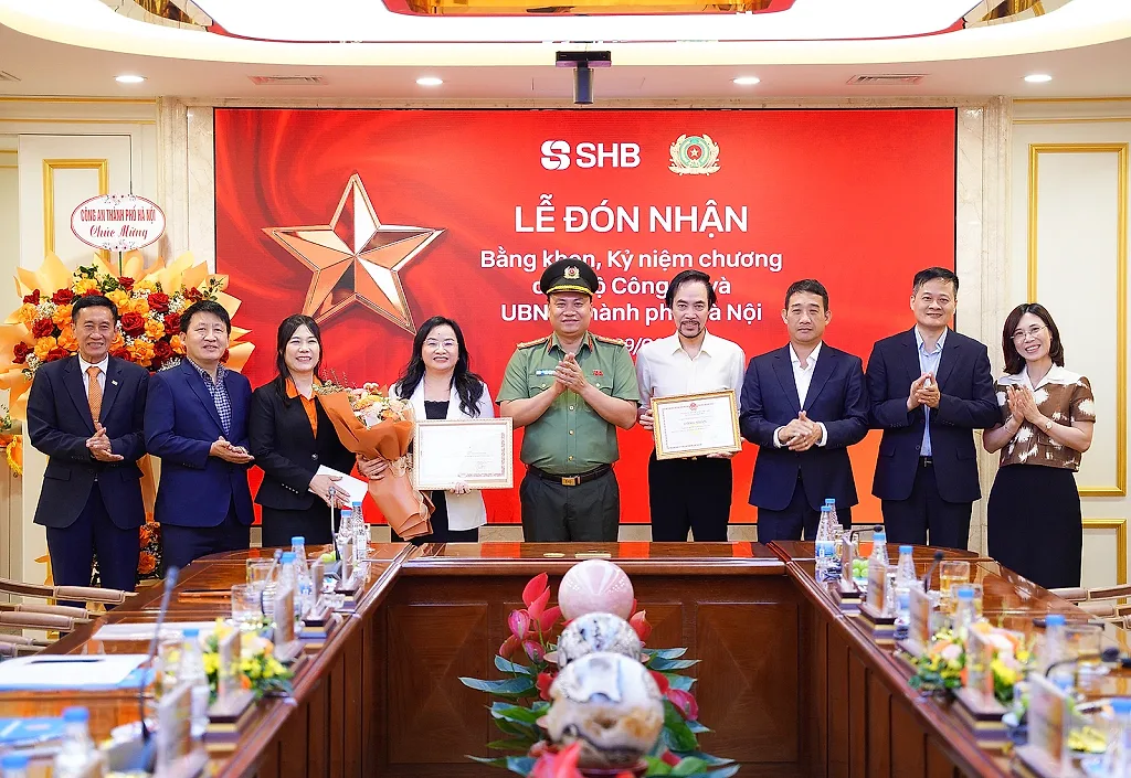 SHB nhận Bằng khen của Bộ Công an vì thành tích xuất sắc trong phong trào toàn dân bảo vệ an ninh Tổ quốc