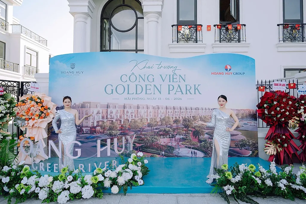 Hoàng Huy Green River khai trương công viên Golden Park, hiện thực hóa không gian sống xanh