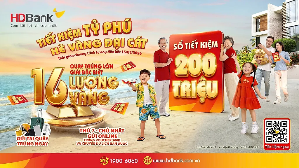 HDBank trao loạt giải thưởng lớn từ chương trình tiết kiệm hè