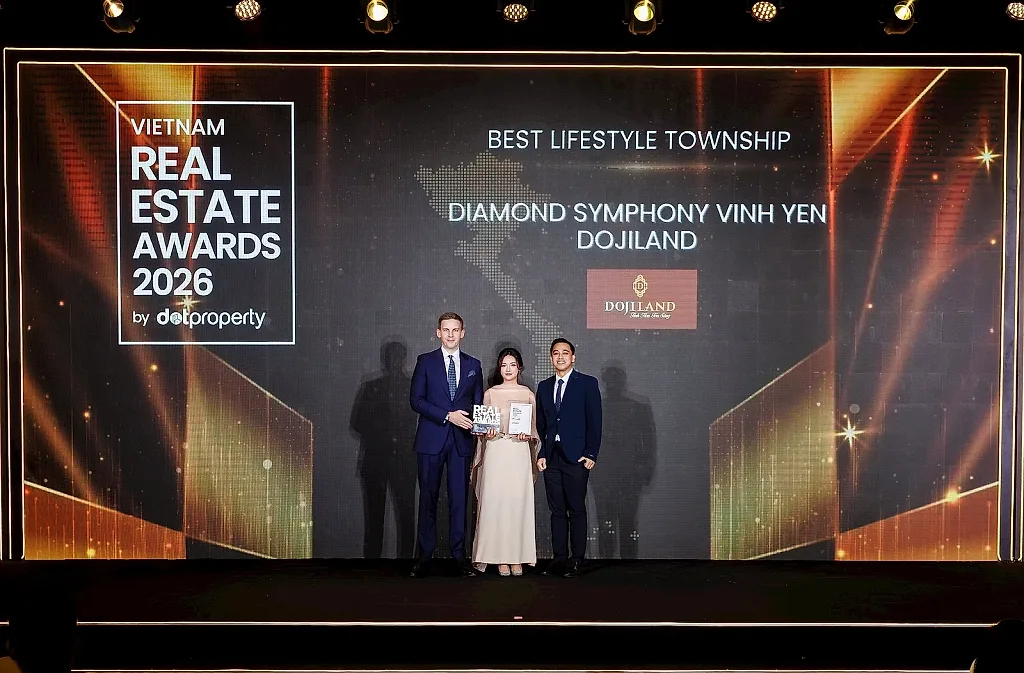 DOJILAND tiếp tục ghi dấu ấn tại DOT Property Vietnam Real Estate Awards 2026