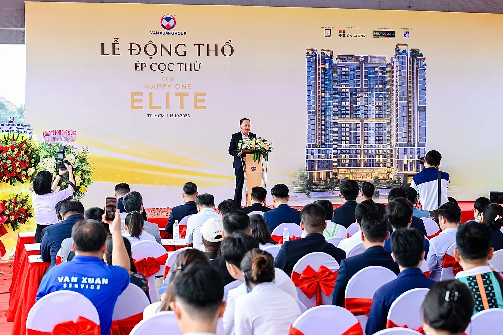 Vạn Xuân Group chính thức động thổ dự án Happy One Elite